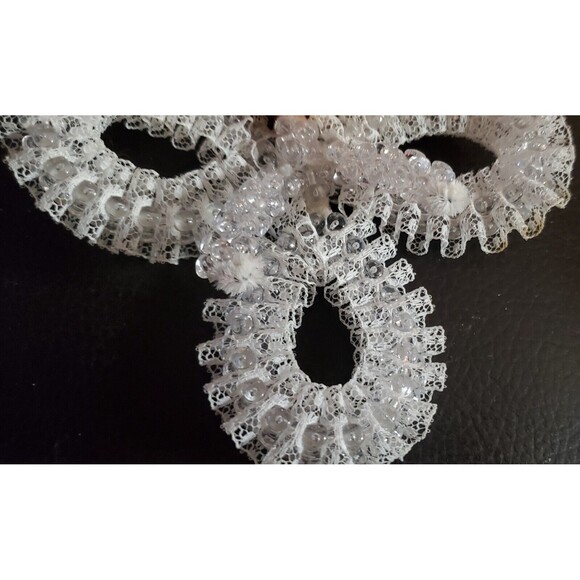 Vintage Handmade Beaded Pixie Angel Christmas Ornament 1960s 1970s 5" - Picture 3 of 7